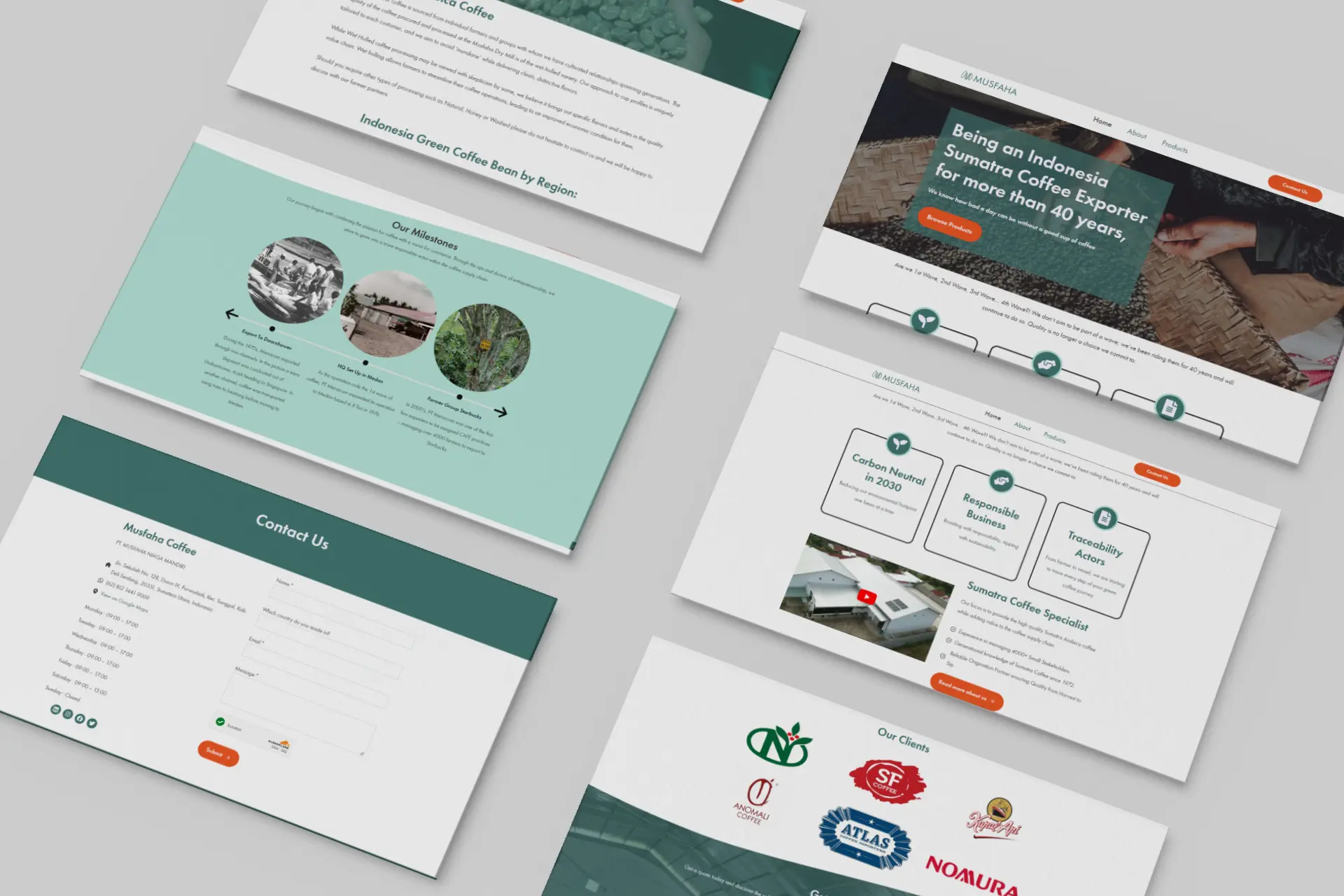 Musfaha coffee speed focused website redesign